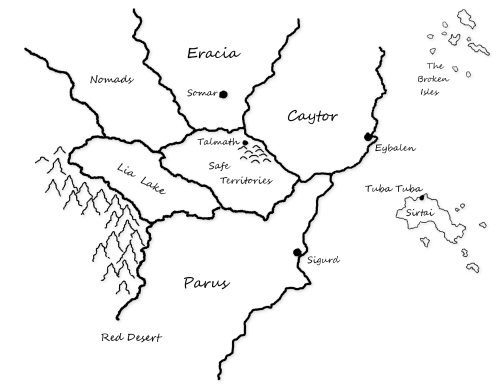 The Betrayed world map The Betrayed world map